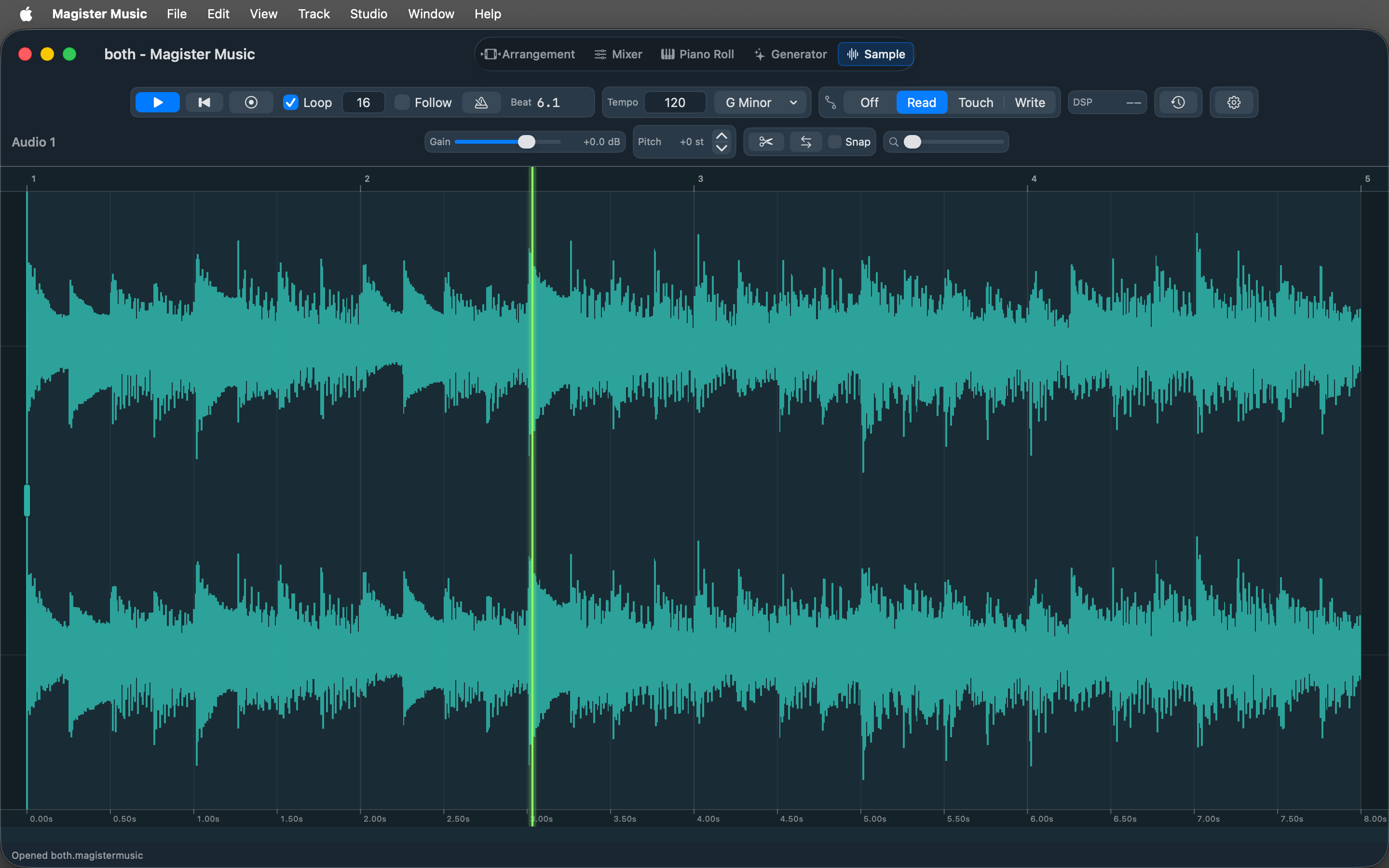 Magister Music sample view screenshot